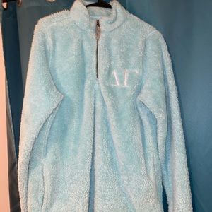 Delta Gamma quarter zip sweatshirt